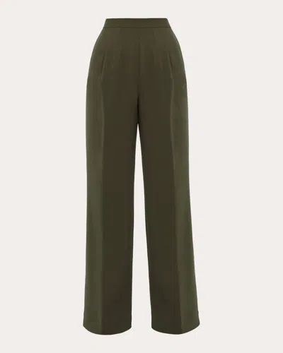 Andrea Iyamah Women's Uta Jersey Bootcut Pants In Green