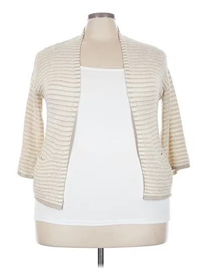 Pre-owned Andrea Jovine Cardigan Sweater In Ivory