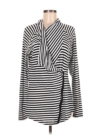 Pre-owned Andrea Jovine Long Sleeve Blouse In Silver