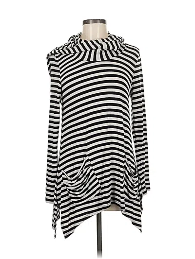 Pre-owned Andrea Jovine Long Sleeve Turtleneck In Black
