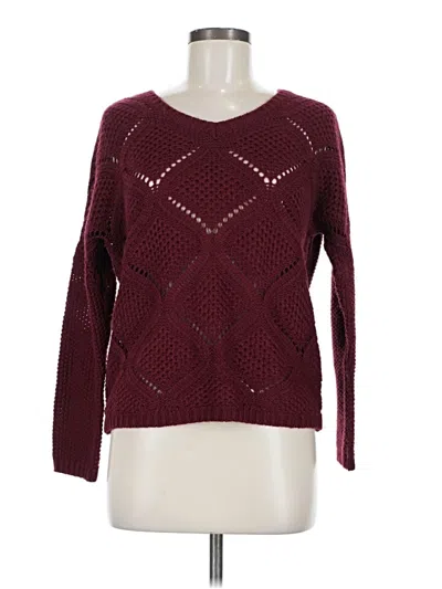 Pre-owned Andrea Jovine Pullover Sweater In Burgundy