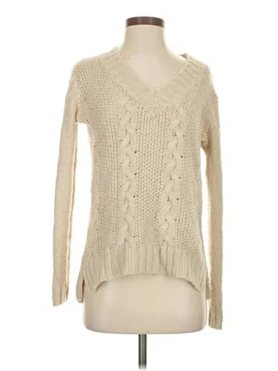 Pre-owned Andrea Jovine Pullover Sweater In White