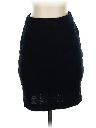 Pre-owned Andrea Jovine Wool Skirt In Black