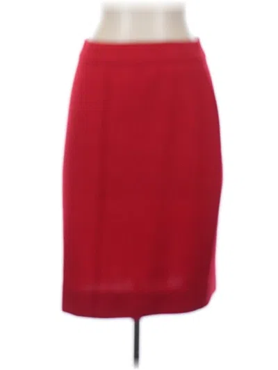 Pre-owned Andrea Jovine Wool Skirt In Red