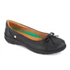 Andrea Leather Ballerinas Ultra Comfort In Black
