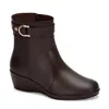 Andrea Leather Booties For Women In Brown