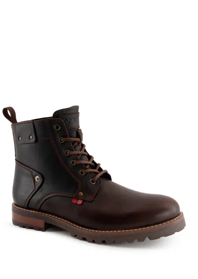 Andrea Men's Genuine Leather Upper Boots In Dark Brown