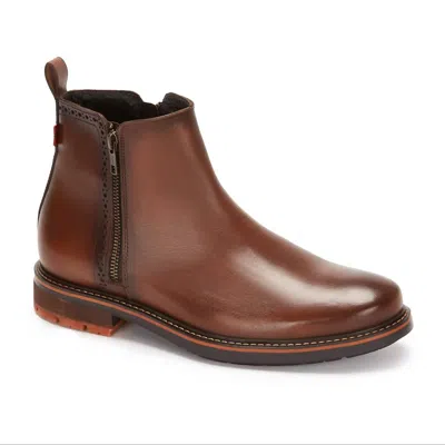 Andrea Men's High-quality Leather Boots In Dark Brown