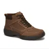 Andrea Men's Leather Boots In Brown