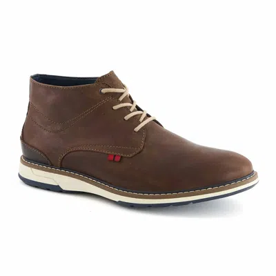 Andrea Men's Leather Boots In Brown