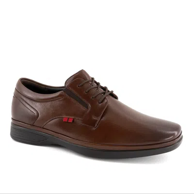 Andrea Men Leather Oxford In Brown