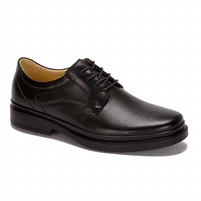 Andrea Men's Leather Oxford Shoe In Black