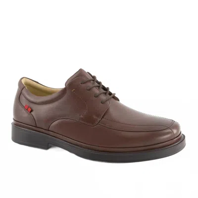 Andrea Men's Leather Oxford Shoes In Brown