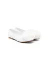 Andrea Montelpare Floral-appliqué Leather Ballerina Shoes In White