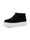 Andrea Montelpare Lace-up Suede Sneakers In Black