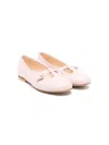 Andrea Montelpare Leather Ballerina Shoes In Pink