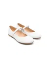 Andrea Montelpare Leather Ballerina Shoes In White