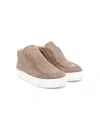 Andrea Montelpare Leather Slip-on Ankle Boots In Brown