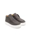Andrea Montelpare Mid-top Loafers In Grey