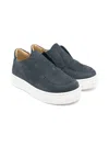 Andrea Montelpare Suede Slip-on Sneakers In Blue
