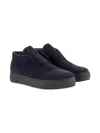 Andrea Montelpare Suede Slip-on Boots In Animal Print