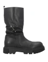 Andrea Morelli Woman Ankle Boots Black Size 5 Leather In Black