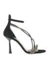 Andrea Pinto Woman Sandals Black Size 7 Leather In Black
