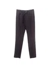 Andrea Pompilio Pinstripe Drawstring Trousers In Multi