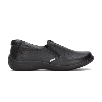 Andrea Professional Leather Loafers In Black