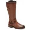 Andrea Riding Boots With Metal Ornaments In Gold