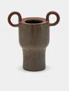 Andrea Tsang Vessel 005 Stoneware Vase (8.5in/22cm) In Brown