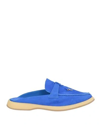 Andrea Ventura Firenze For Mike Shay Woman Mules & Clogs Bright Blue Size 7 Leather