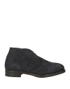 Andrea Ventura Firenze Man Ankle Boots Charcoal Size 9 Leather In Grey