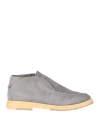 Andrea Ventura Firenze Man Ankle Boots Grey Size 9 Leather