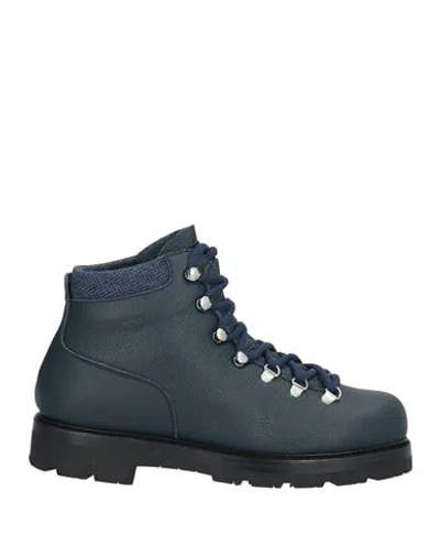 Andrea Ventura Firenze Man Ankle Boots Midnight Blue Size 9 Leather