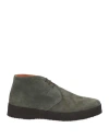 Andrea Ventura Firenze Man Ankle Boots Military Green Size 8.5 Soft Leather
