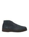 Andrea Ventura Firenze Man Ankle Boots Navy Blue Size 11 Soft Leather