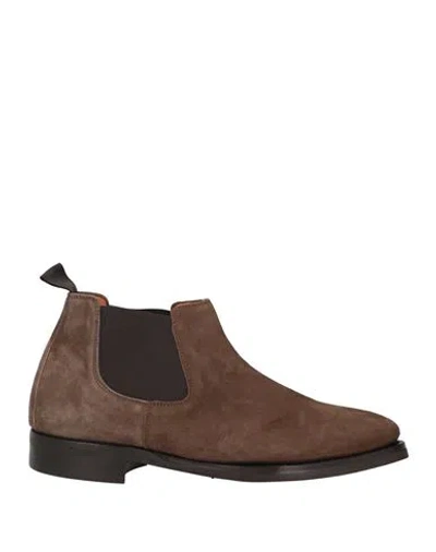 Andrea Ventura Firenze Man Ankle Boots Dove Grey Size 10 Soft Leather