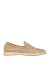 Andrea Ventura Firenze Man Loafers Beige Size 8 Soft Leather