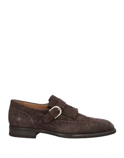 Andrea Ventura Firenze Man Loafers Chocolate Brown Size 8 Leather
