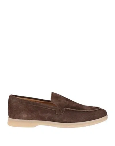 Andrea Ventura Firenze Man Loafers Chocolate Brown Size 9 Leather
