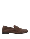 Andrea Ventura Firenze Man Loafers Cocoa Size 9 Soft Leather In Brown