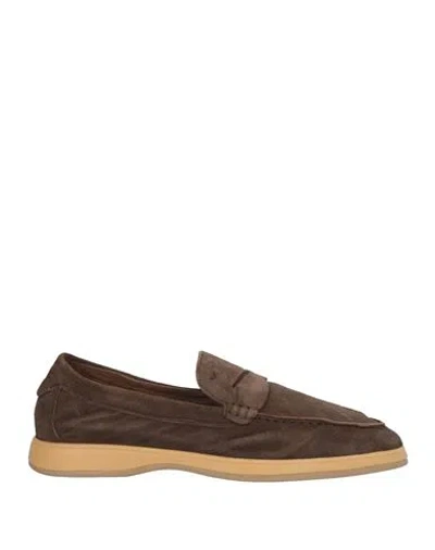 Andrea Ventura Firenze Man Loafers Dark Brown Size 7 Leather