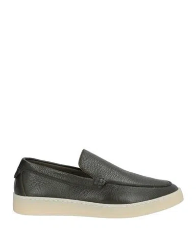 Andrea Ventura Firenze Man Loafers Dark Green Size 9 Leather