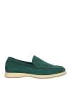 Andrea Ventura Firenze Man Loafers Green Size 9 Leather