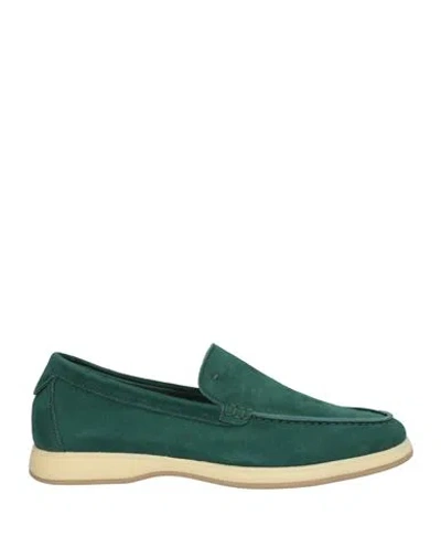 Andrea Ventura Firenze Man Loafers Green Size 9 Leather
