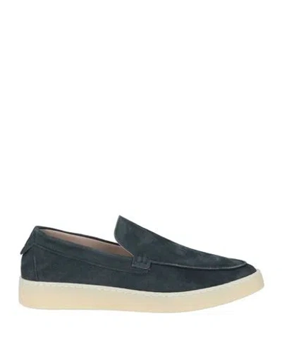 Andrea Ventura Firenze Man Loafers Midnight Blue Size 9 Leather