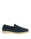 Andrea Ventura Firenze Man Loafers Navy Blue Size 7 Soft Leather
