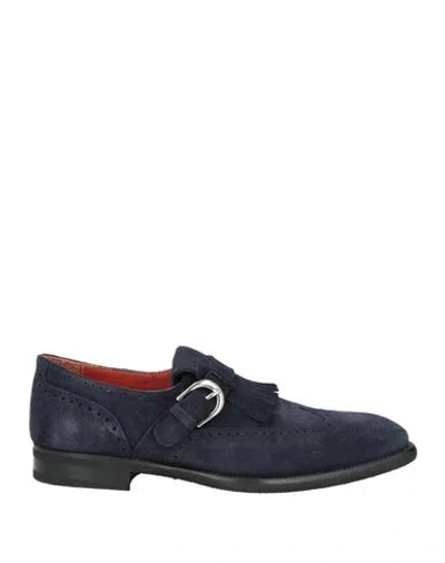 Andrea Ventura Firenze Man Loafers Navy Size 9 Leather