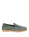 Andrea Ventura Firenze Man Loafers Sage Green Size 9 Leather